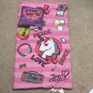 JoJo Siwa Pink Unicorn Sleeping Bag Set